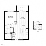 Vero McKinney Apartments in McKinney, TX One Bedroom Floor Plan