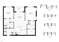 Vero McKinney Apartments in McKinney, TX Two Bedroom Floor Plan