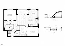 Vero McKinney Apartments in McKinney, TX Two Bedroom Floor Plan