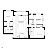 Vero McKinney Apartments in McKinney, TX Three Bedroom Floor Plan