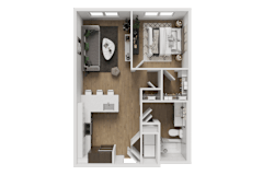 1 bed 1 bath G at ThreeTwenty at the Vybe Apartments, Texas