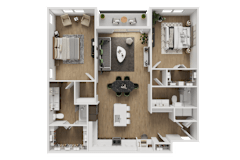 2 bed 2 bathroom A at ThreeTwenty at the Vybe Apartments, Kyle