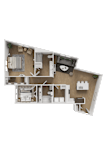 2 bed 2 bath X at ThreeTwenty at the Vybe Apartments, Kyle, TX, 78640