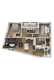2 bed 2 bathroom at ThreeTwenty at the Vybe Apartments, Kyle, Texas