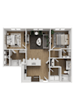 2 bed 2 bath R at ThreeTwenty at the Vybe Apartments, Kyle, TX