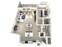 1 bedroom 1 bath at Luxe 360 on Centerpointe Apartments, Midlothian, VA
