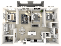 3 bed 2 bath at Luxe 360 on Centerpointe Apartments, Virginia, 23114