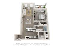 Elm Floor Plan at Montgomery Place Apartments, Montgomery, IL, 60538