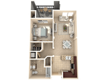 Cypress Floor Plan at 55+ FountainGlen  Jacaranda, Fullerton, 92833