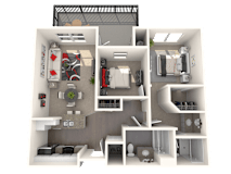 Eastlake Floor Plan at 55+ FountainGlen Temecula, California, 92591