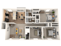 3 Bed 2 Bath Floorplan at Nola 624, West Covina, 91790
