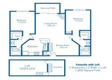 Palmetto with Loft Floor Plan at Norwalk Metropointe, Norwalk, CA 90650