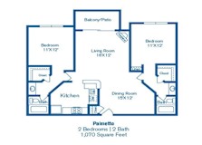 Palmetto Floor Plan at Norwalk Metropointe, Norwalk