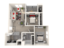 Villa Floor Plan at 55+ FountainGlen Seacliff, California