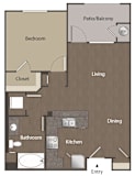 Adagio on the Green_A1 1 Bedroom 1 Bath_Mission Viejo