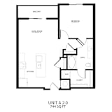 Alton Southern Highlands Apartments in Las Vegas, Nevada A2 Floor Plan