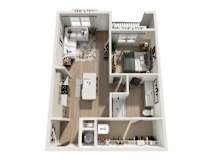 The Wrenley Apartments Charlotte, NC One Bedroom Floor Plan A3