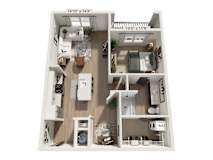 The Wrenley Apartments Charlotte, NC One Bedroom Floor Plan A4