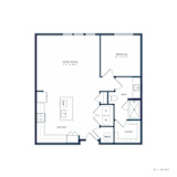 Jovie Lakeway Apartments in Lakeway, Texas One Bedroom Floor Plan