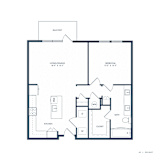 Jovie Lakeway Apartments in Lakeway, Texas One Bedroom Floor Plan