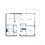 Jovie Lakeway Apartments in Lakeway, Texas Two Bedroom Floor Plan