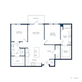 Jovie Lakeway Apartments in Lakeway, Texas Two Bedroom Floor Plan