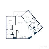 Jovie Lakeway Apartments in Lakeway, Texas Two Bedroom Floor Plan