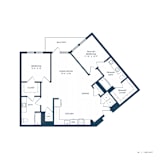 Jovie Lakeway Apartments in Lakeway, Texas Two Bedroom Floor Plan