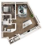 Skye Suwanee Town Center Apartments in Suwanee, Georgia One Bedroom Floor Plan