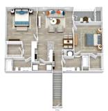 Satori Olathe Apartments in Kansas 2 Bedroom Floor Plan