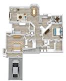 Satori Olathe Apartments in Kansas 3 Bedroom Floor Plan