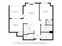 Meadowlark at Fairview Apartments in Fairview, Oregon Two Bedroom Floor Plan