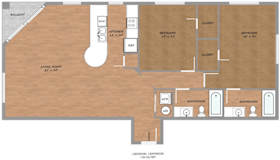 B3 floor plan at H Squared Apartments, Denton, TX, Texas