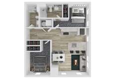 B23_Level2 Floor Plan at The Clara, Eagle, 83616