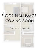 An 864 SF one bedroom apartment floor plan image at The Dempsey in Madison, AL