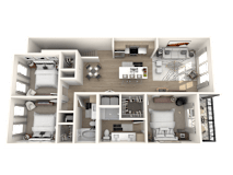 D3 Floor Plan at Altis Grand Twin Lakes, Kissimmee