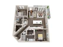 a floor plan of a 3 bedroom192 sq ft house