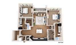 a floor plan of a house with a bedroom and a living room