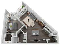 a103103 sq ft studio floor plan  the residences atmask