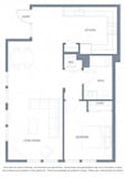 1 bed 1 bath floorplan with walk-in closet2 at Aventine Apartments, Hercules, CA