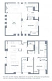 Three bed two bath floorplan with balcony at Aventine Apartments, Hercules, California