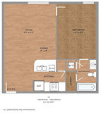 1 bed 1 bath J at Hickory Street Lofts Apartments, Texas