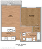 1 Bed 1 Bath