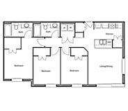 C2 Floor Plan at The Liberty Lofts, Gainesville