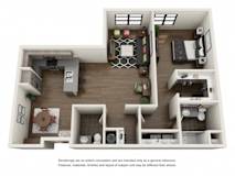 A3c Floor Plan at The Residences at Thornwood, Germantown, TN, 38138