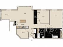 B8 Floor Plan at The Residences at Thornwood, Germantown