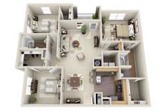 3 Bed 2 Bath  Floor Plan | 1,479 Sq. Ft. at  Carrington at Barker Cypress Cypress TX