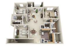 3 Bed 2 Bath  Floor Plan | 1,567 Sq. Ft. at Carrington at Barker Cypress Cypress TX