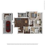 1177 Square-Foot Callisto Floor Plan at Orion Prosper Lakes, Prosper
