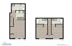 Townhome TH3 FloorPlan at The Corydon, Seattle, WA